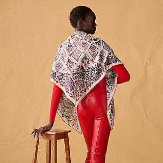 超美品☆HERMES☆麻100%☆一枚仕立て☆アンサンブルジャケット Plantes Officinales triangle - Blue | Hermès USA